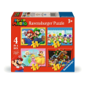  SUPER MARIO - 4 Puzzles 12P/16P/20P/24P