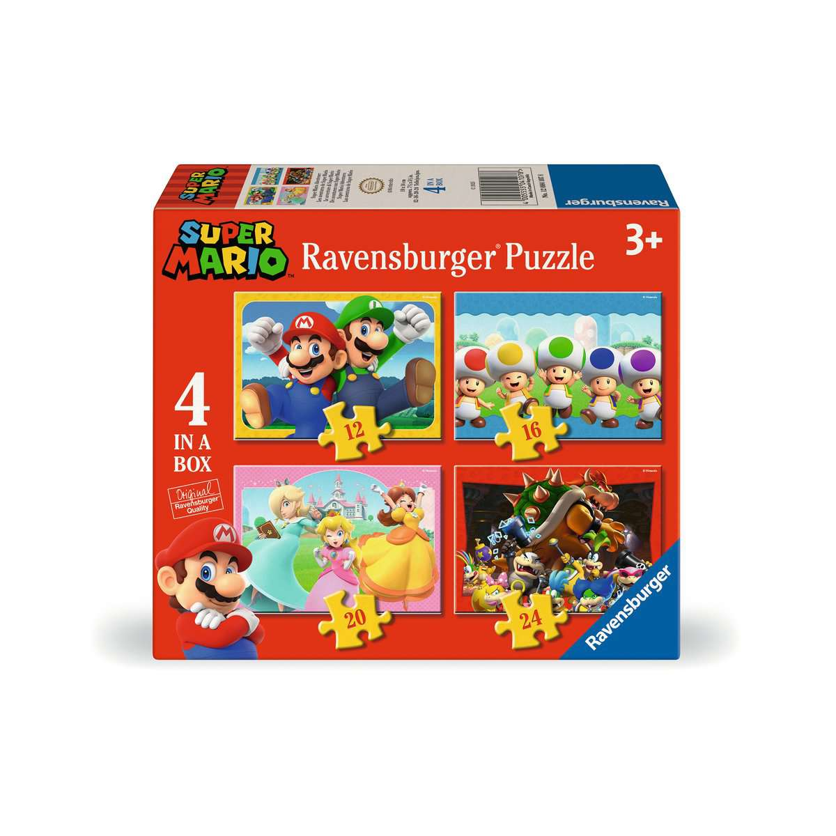  SUPER MARIO - 4 Puzzles 12P/16P/20P/24P