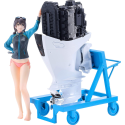  Original Character maquette PLAMAX MF-97 minimum factory Minori with Honda BF350 Grand Prix White 10 cm