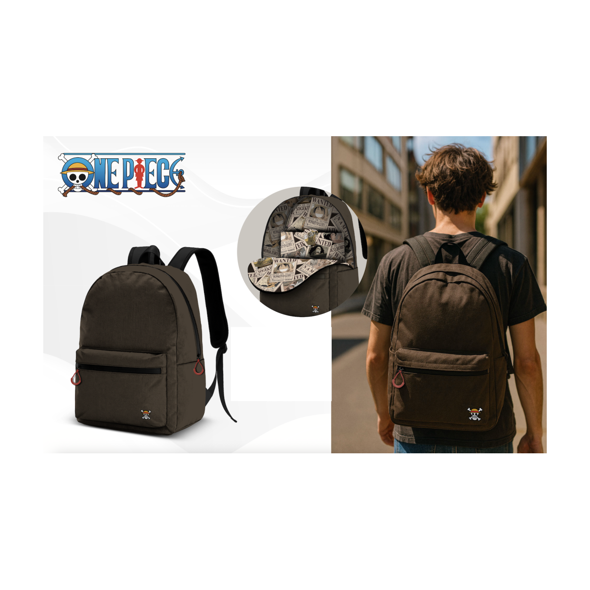 ONE PIECE - Sac à Dos BLOCK - '41x30x18cm'